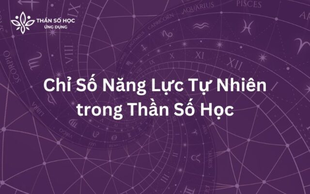 Chỉ Số Năng Lực Tự Nhiên trong Thần Số Học