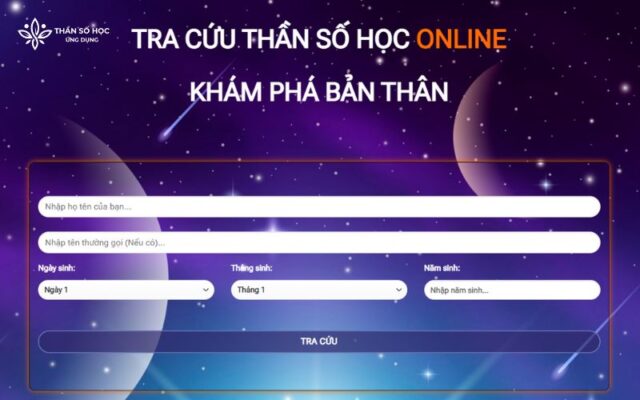 Tra cứu tại Thần Số Học Ứng Dụng