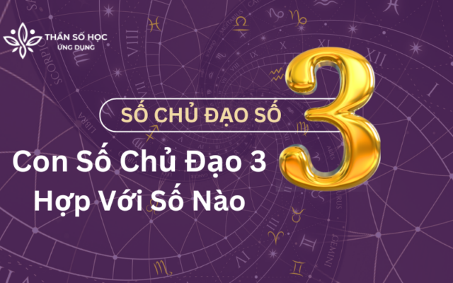 Số chủ đạo 3 hơp với số chủ đạo nào