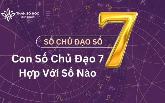 Số chủ đạo số 7 hợp với số nào 