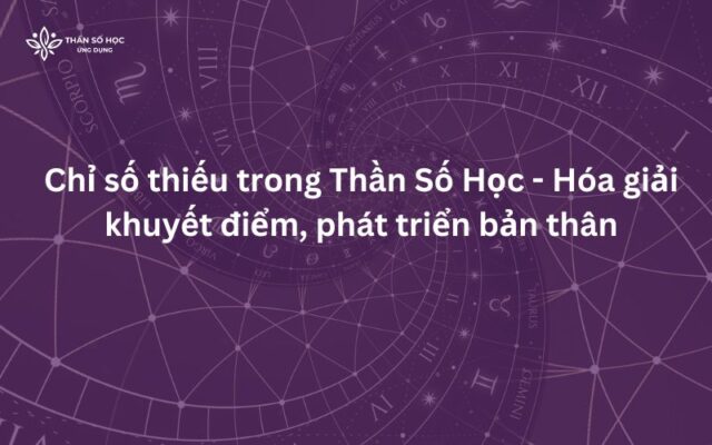 Chỉ số thiếu Thần Số Học