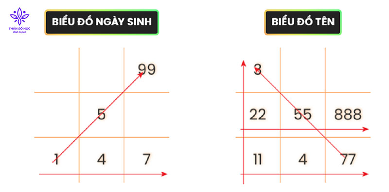 Biểu đồ ngày sinh và tên