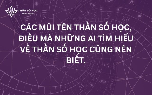 Các mũi tên Thần số học, điều mà những ai tìm hiểu về Thần số học cũng nên biết
