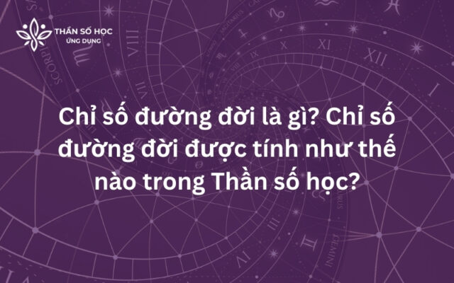 Chỉ số đường đời là gì Chỉ số đường đời được tính như thế nào trong Thần số học