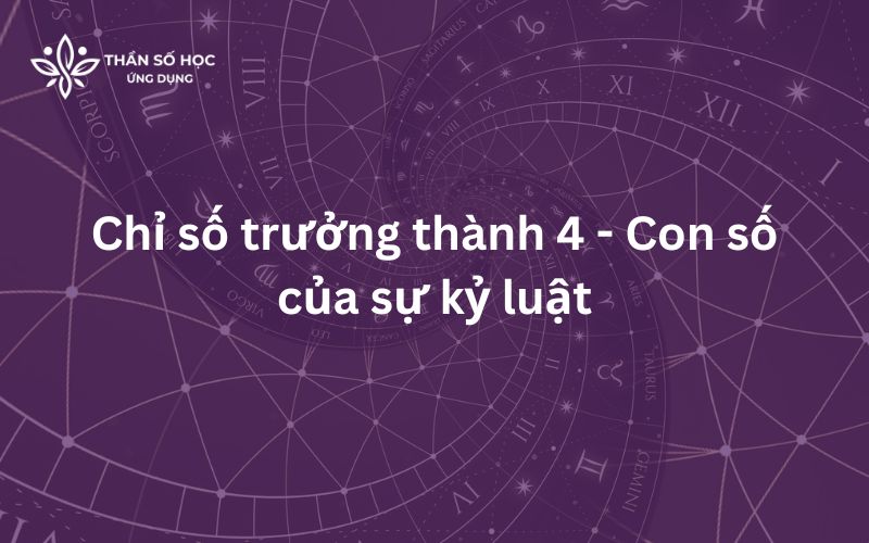 Chỉ số trưởng thành 4 - Con số của sự kỷ luật